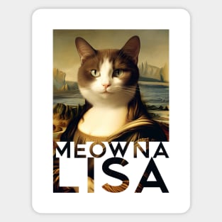 Mona Lisa Cat Tee Sticker